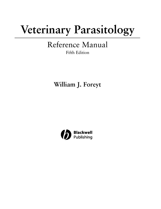 Veterinary parasitology books